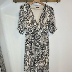 High-low lined dress